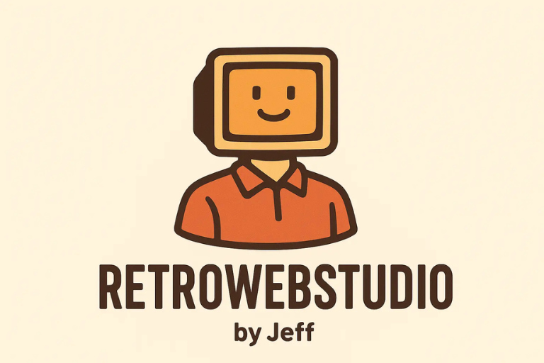 Logo Retro Web Studio, un écureuil stylisé